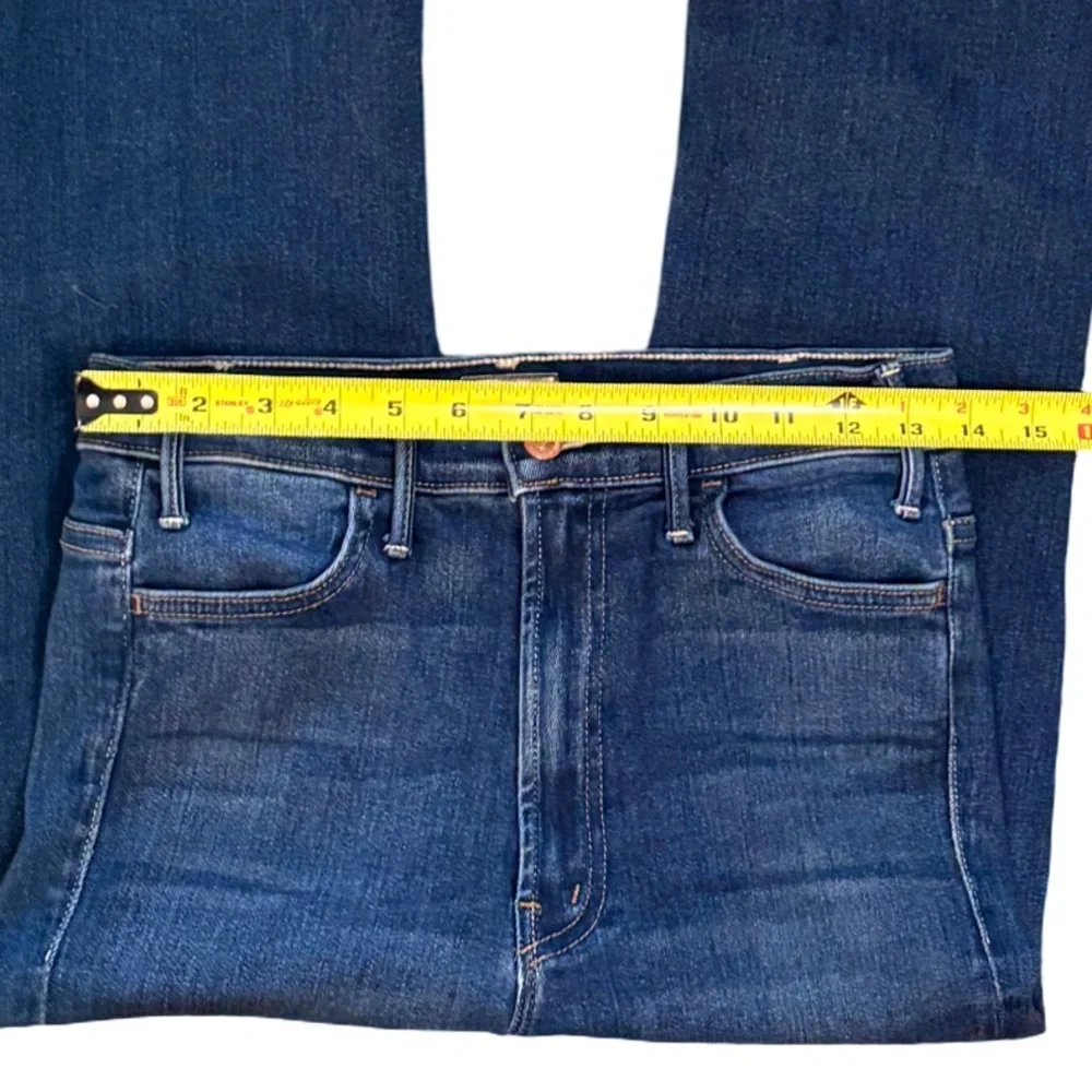MOTHER The Hustler Ankle Fray in Home Movies Medium Blue Wash Size 27